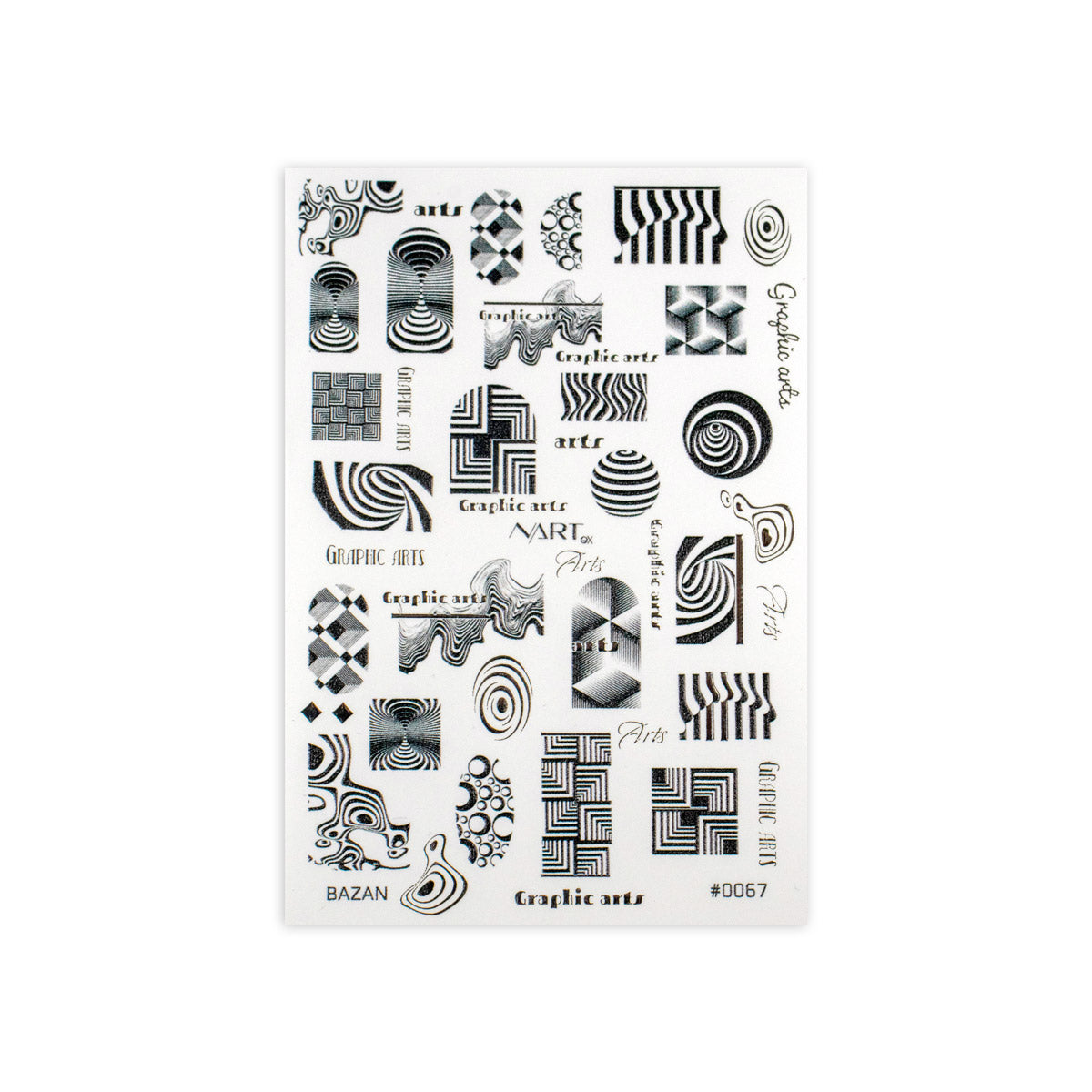 Sticker Nailart - STB0067 - Nail Art Kits & Accessories - noliashop.com 1