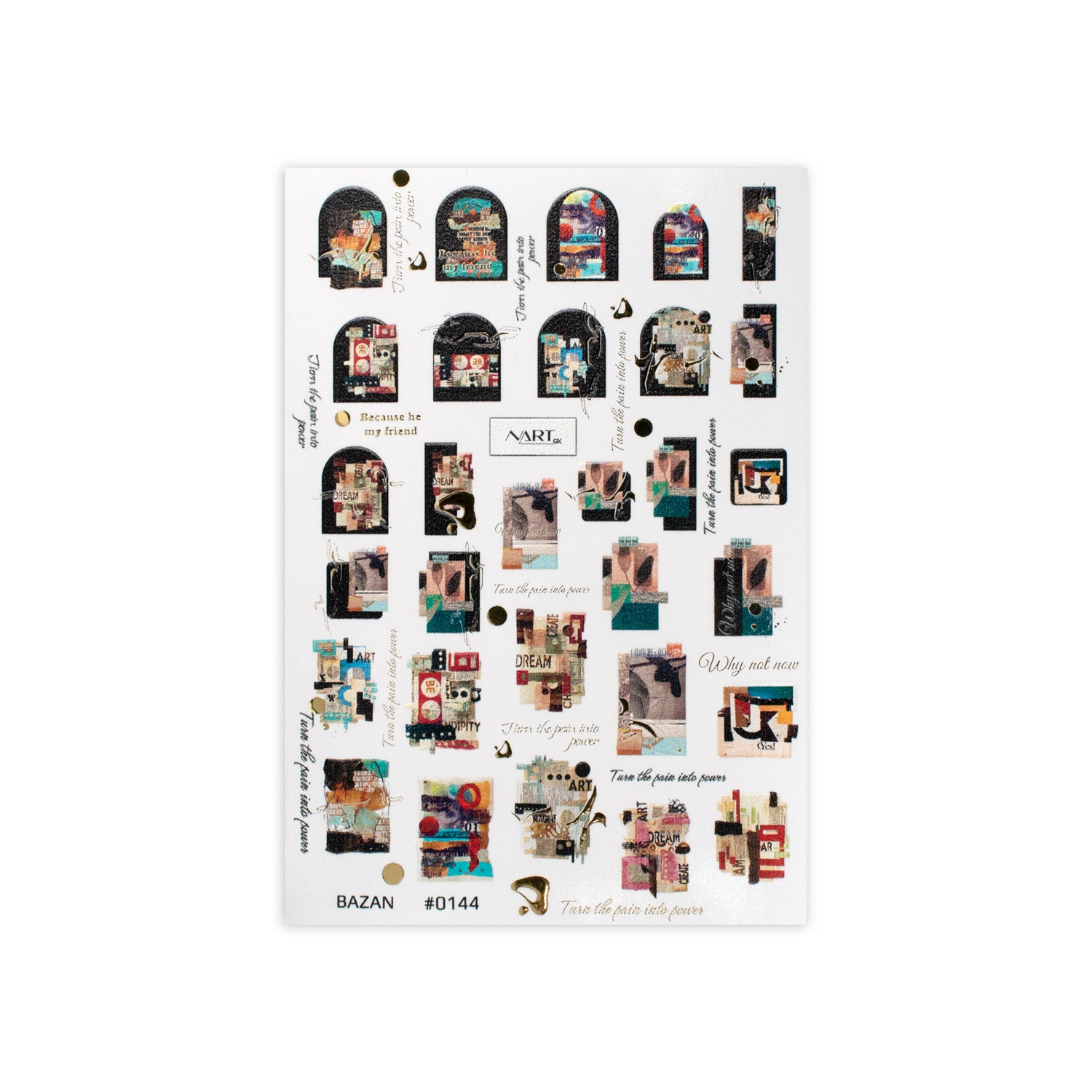 Sticker Nailart - STB0144 - Nail Art Kits & Accessories - noliashop.com 1