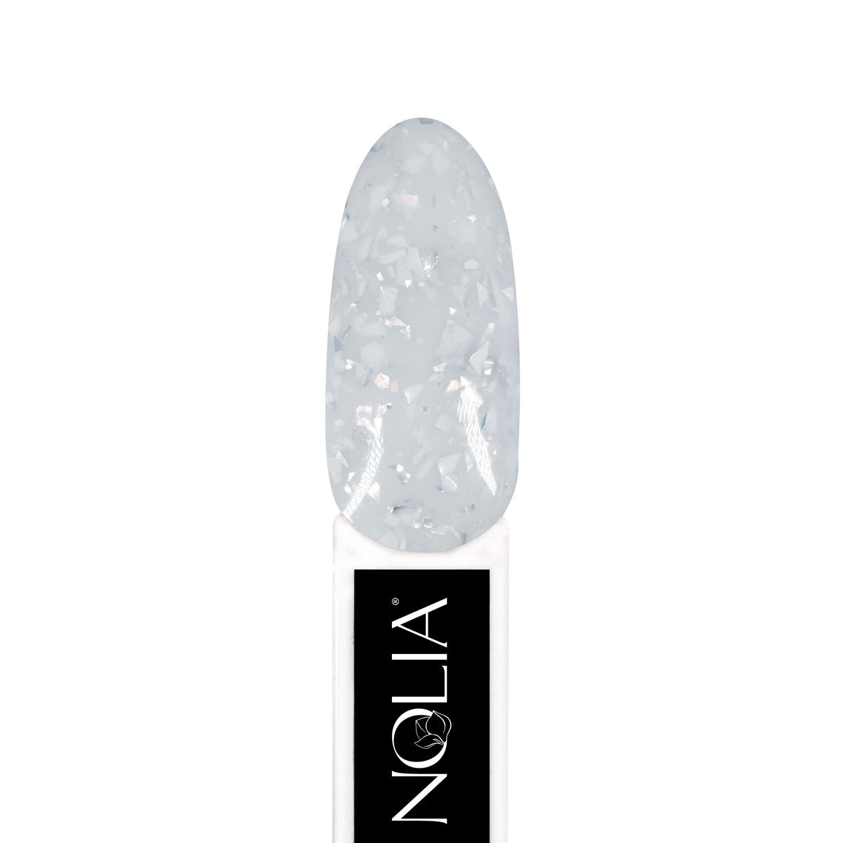 Confetti Rubber Base CRB113- MILKY SILVER