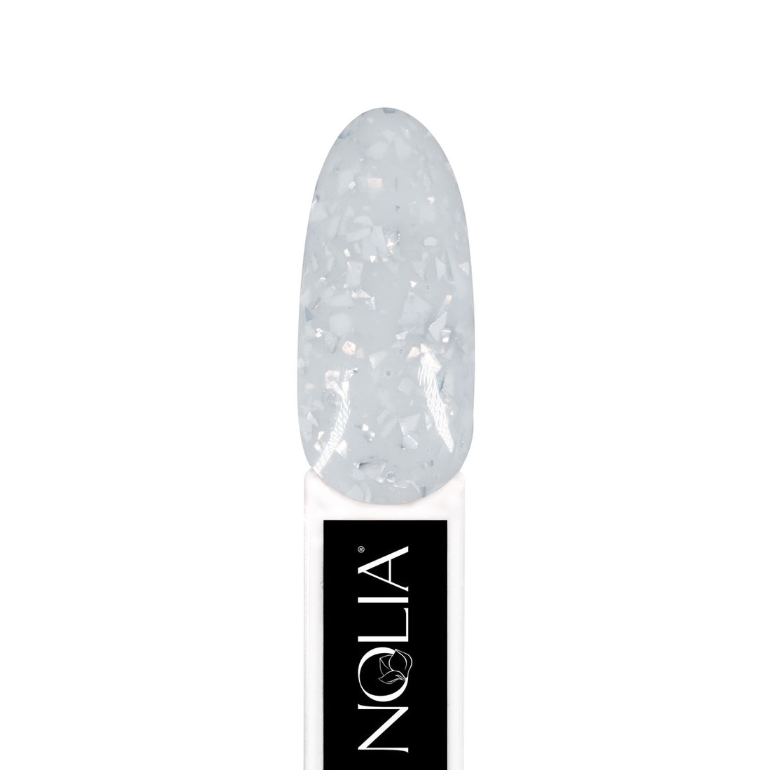 Confetti Rubber Base CRB113- MILKY SILVER