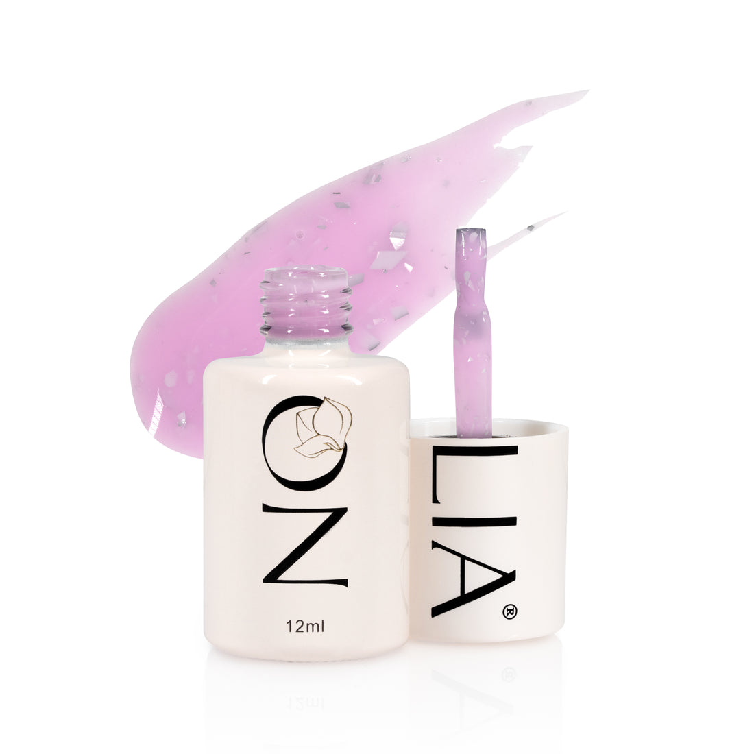 Confetti Rubber Base CRB188- LIPSTICK SILVER