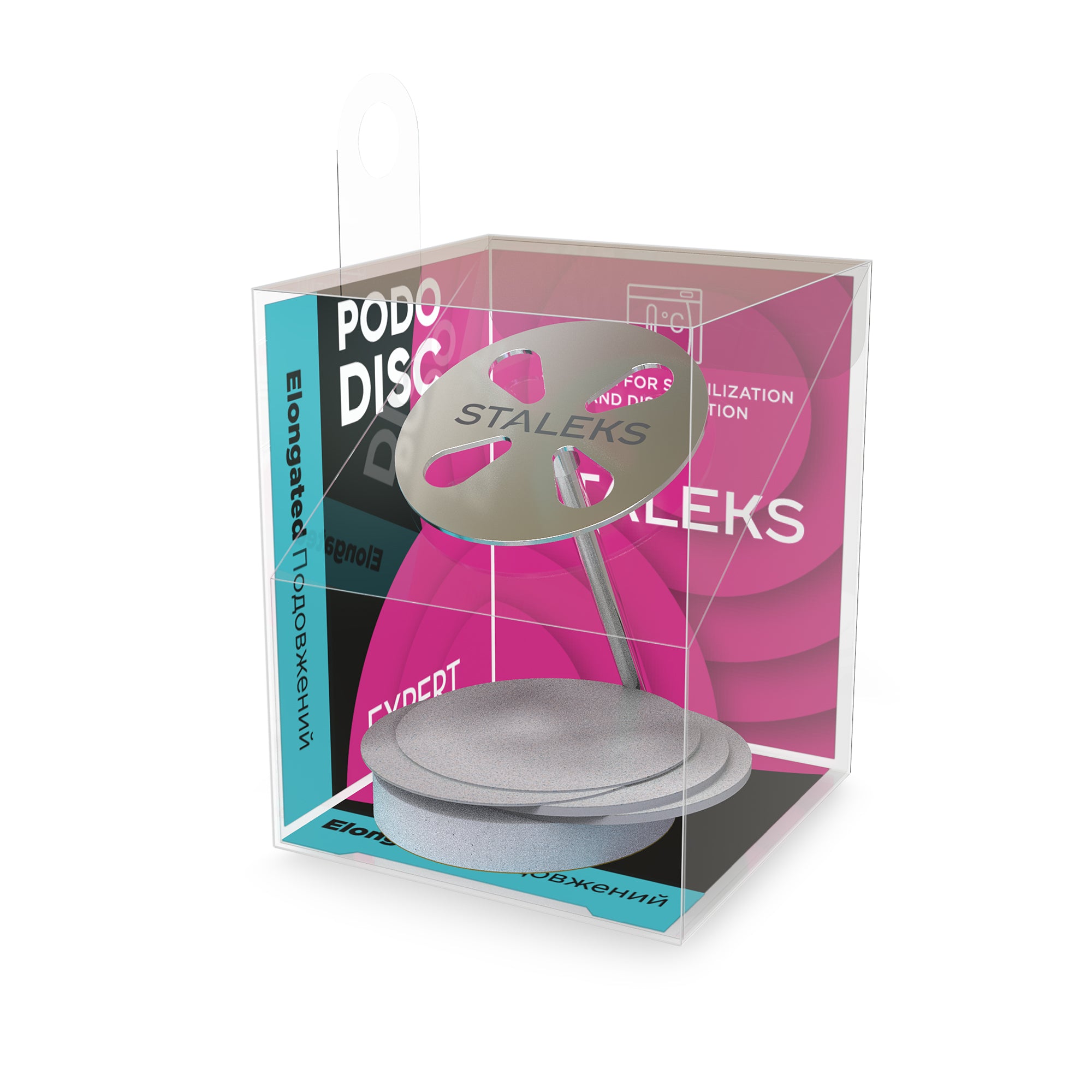 PODODISC L Expert Extended Pedicure Disc + Disposable File Set, Grit 180 (25 mm)