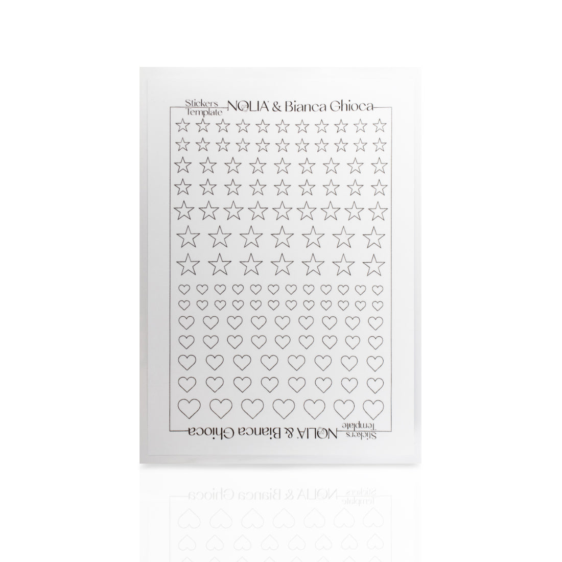 Sticker Templates - Star & Heart Shapes