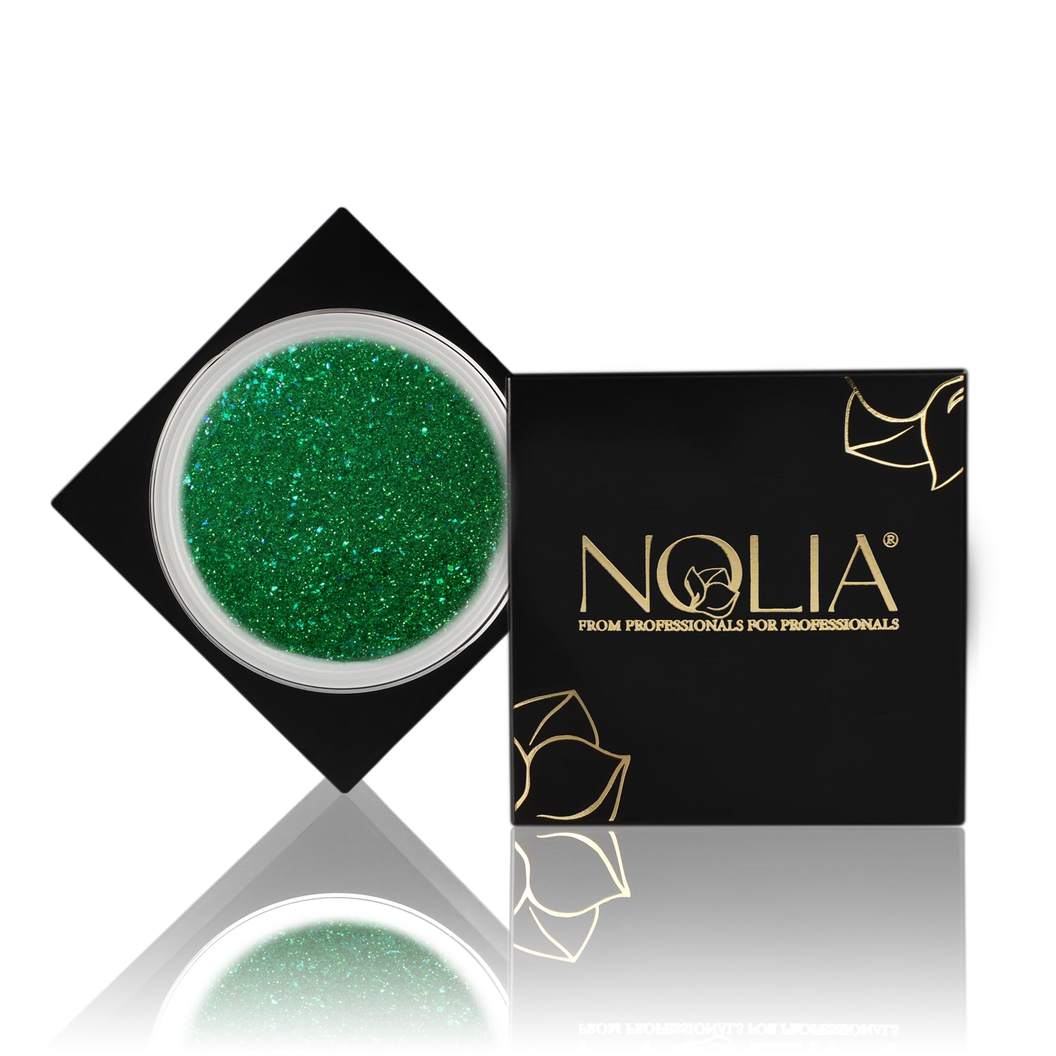 Neon Sparkling Builder Gel NS078 - JADE GREEN 15ml - Nails - noliashop.com 1