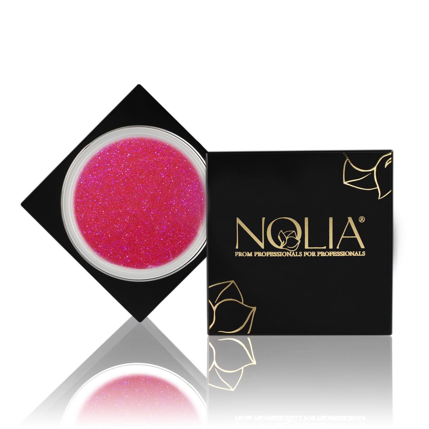 Neon Sparkling Builder Gel NS081 - CERISE 15ml - Nails - noliashop.com 1