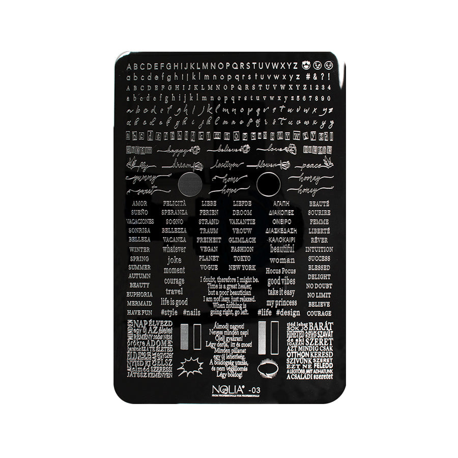 Stampart Metallic Plate NL03 - Nail Art Kits &amp; Accessories - noliashop.com 1