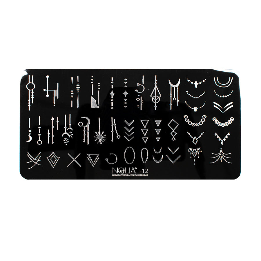 Stampart Metallic Plate NL12 - Nail Art Kits &amp; Accessories - noliashop.com 1