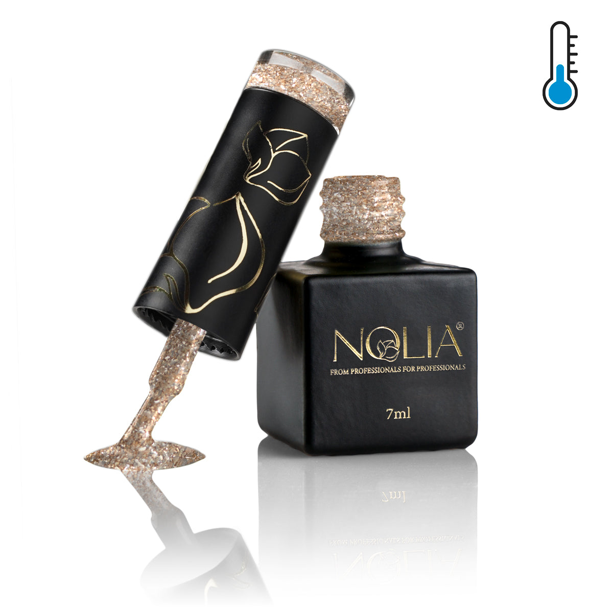 Gellack Sparkly Thermo - ST103 - BRONZE- Nail Polishes - noliashop.com 1