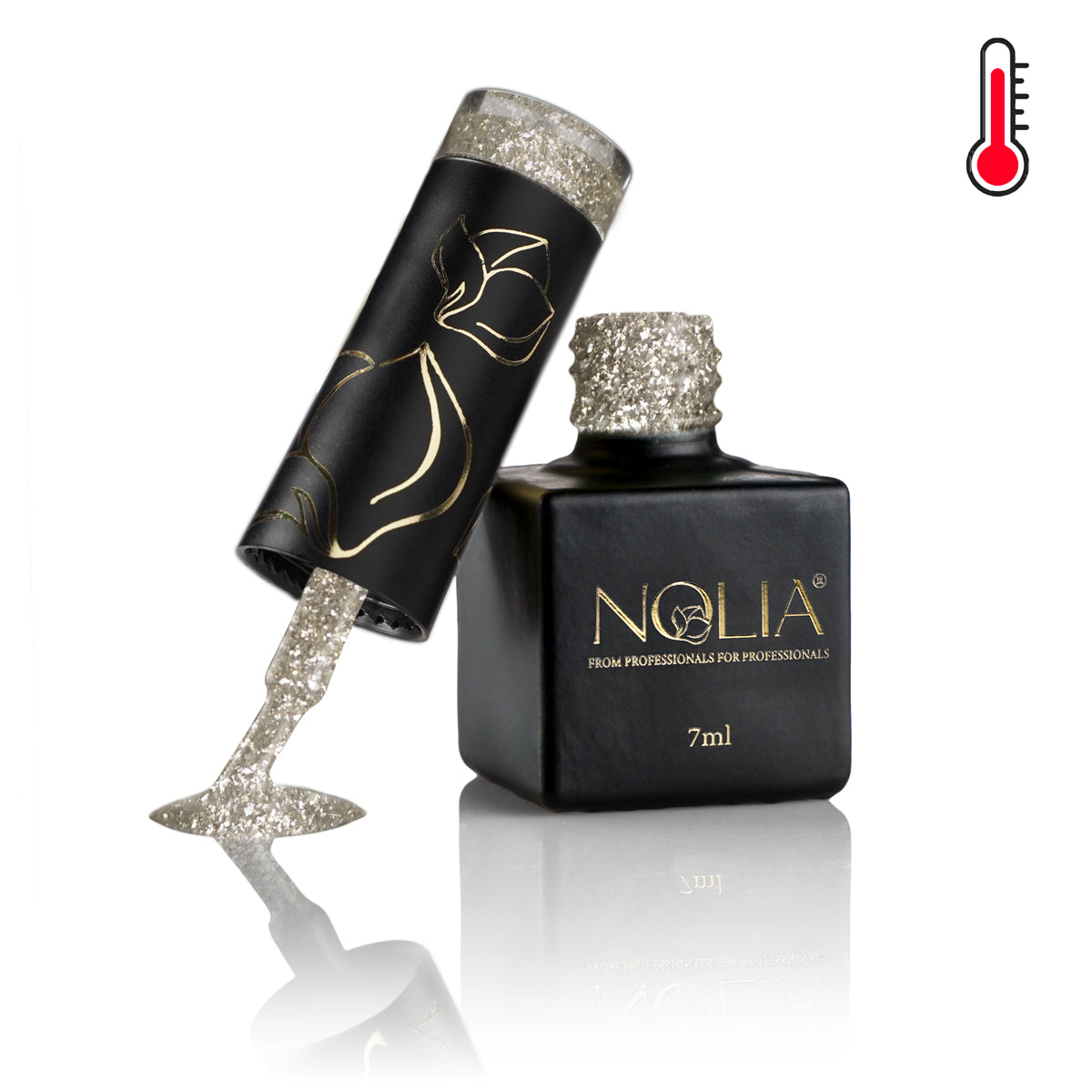 Gellack Sparkly Thermo - ST103 - BRONZE- Nail Polishes - noliashop.com 2