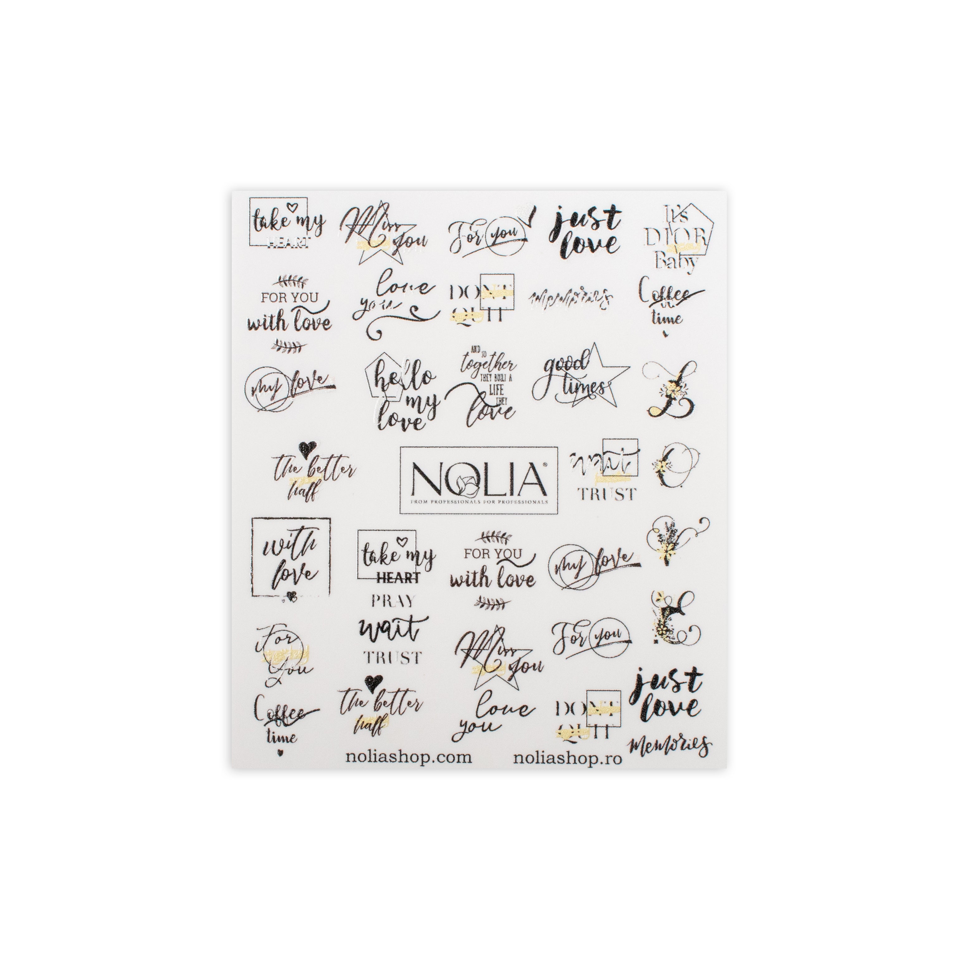 Sticker Nailart - ST211 - Nail Art Kits & Accessories - noliashop.com 1