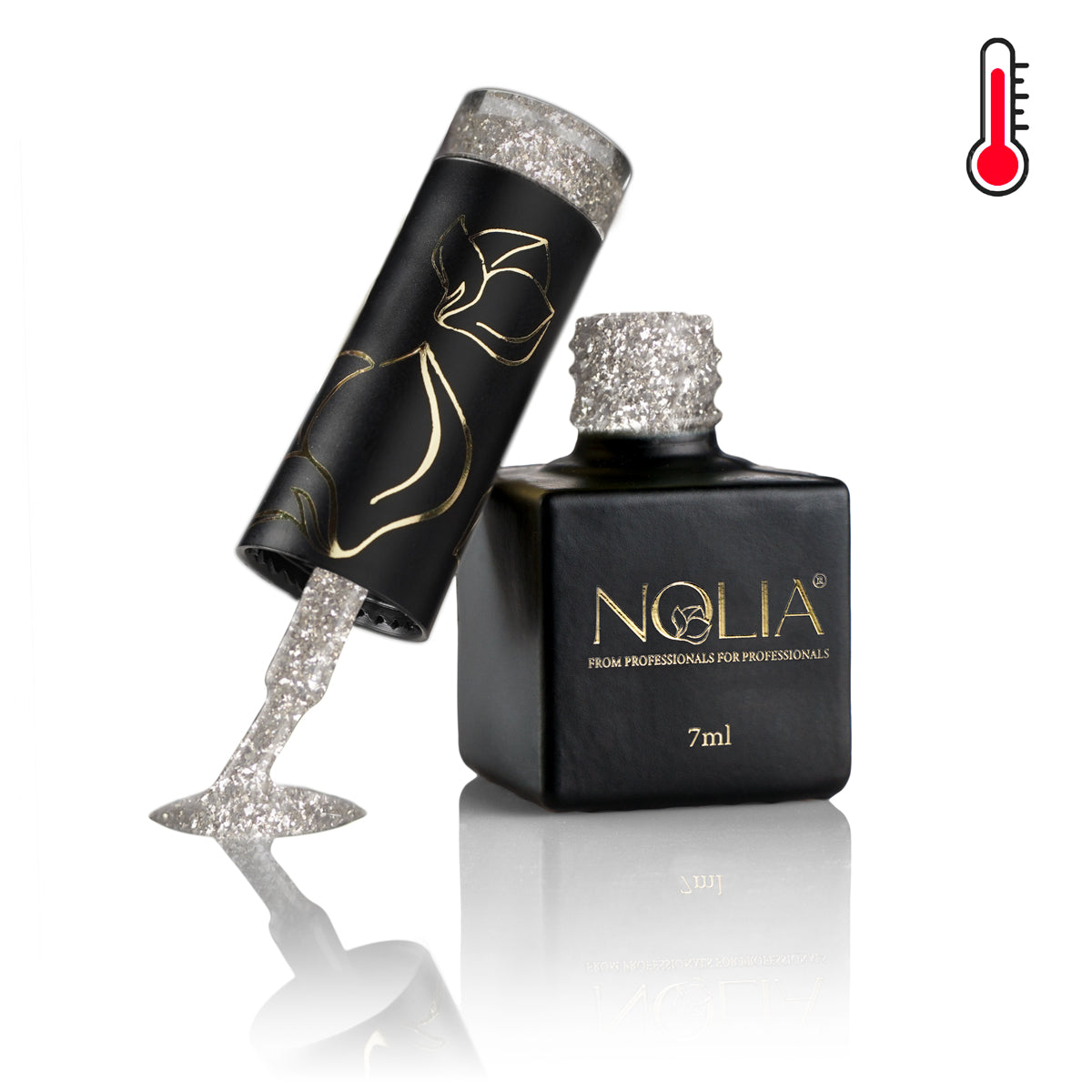 Gellack Sparkly Thermo - ST702 - PINK- Nail Polishes - noliashop.com 2