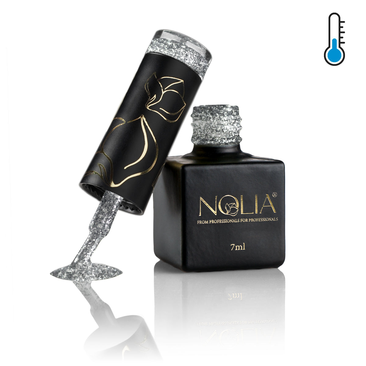 Gellack Sparkly Thermo - ST704 - GREY - Nail Polishes - noliashop.com 1