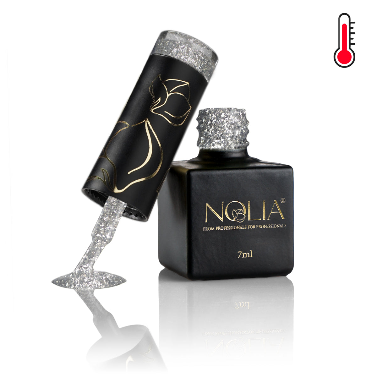 Gellack Sparkly Thermo - ST704 - GREY - Nail Polishes - noliashop.com 2