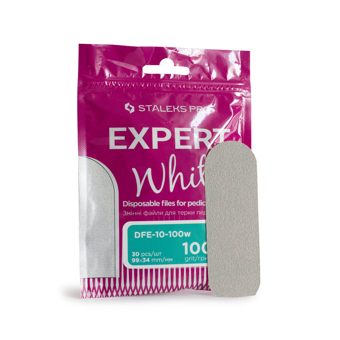 Refill Pads for Metal Pedicure File Staleks MBE-10 – Grit 100 DFE 10/100W – 30 pcs