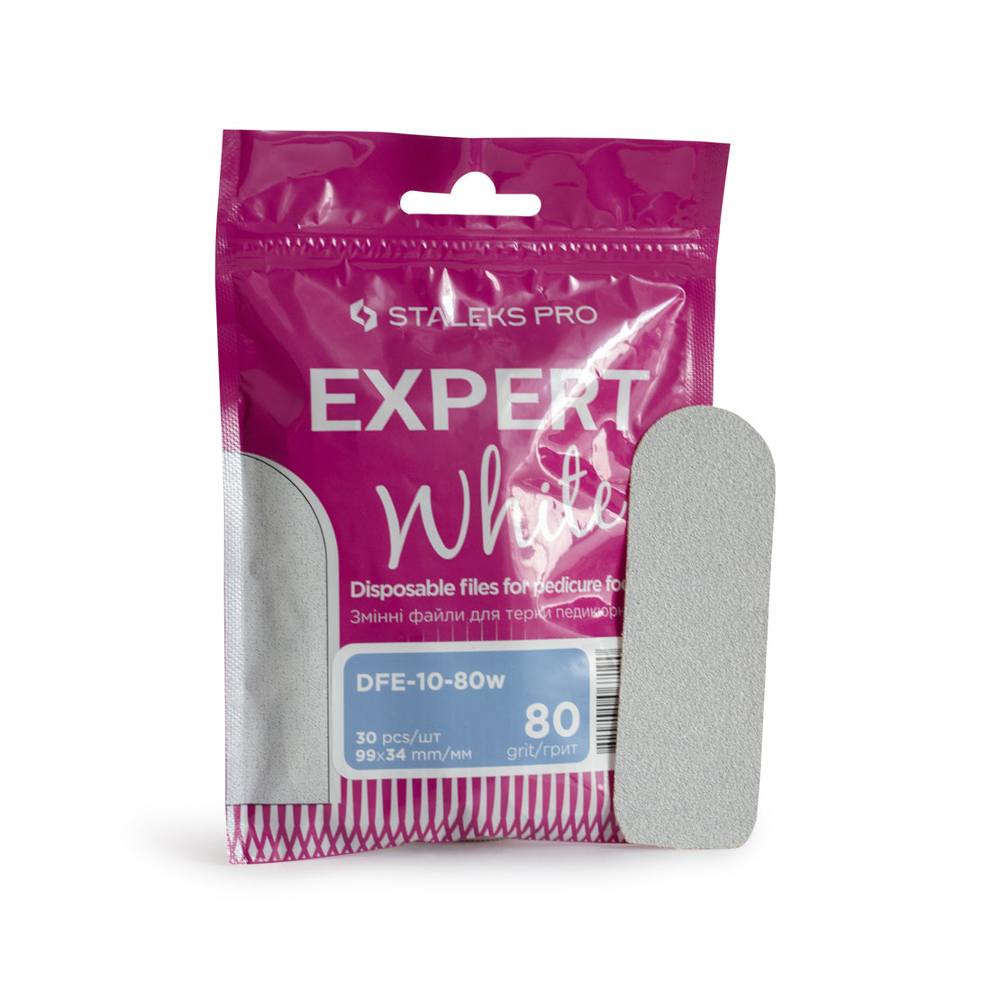 Refill Pads for Metal Pedicure File Staleks MBE-10 – Grit 80 DFE 10/80W – 30 pcs