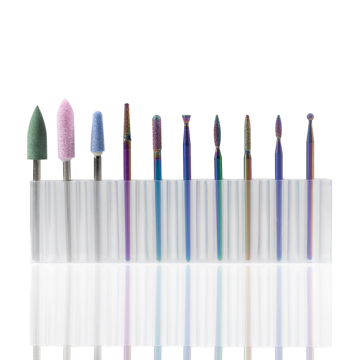 Set 10pcs of Bit "RAINBOW" - HY-RD10-5 - Nail Tools - noliashop.com 1