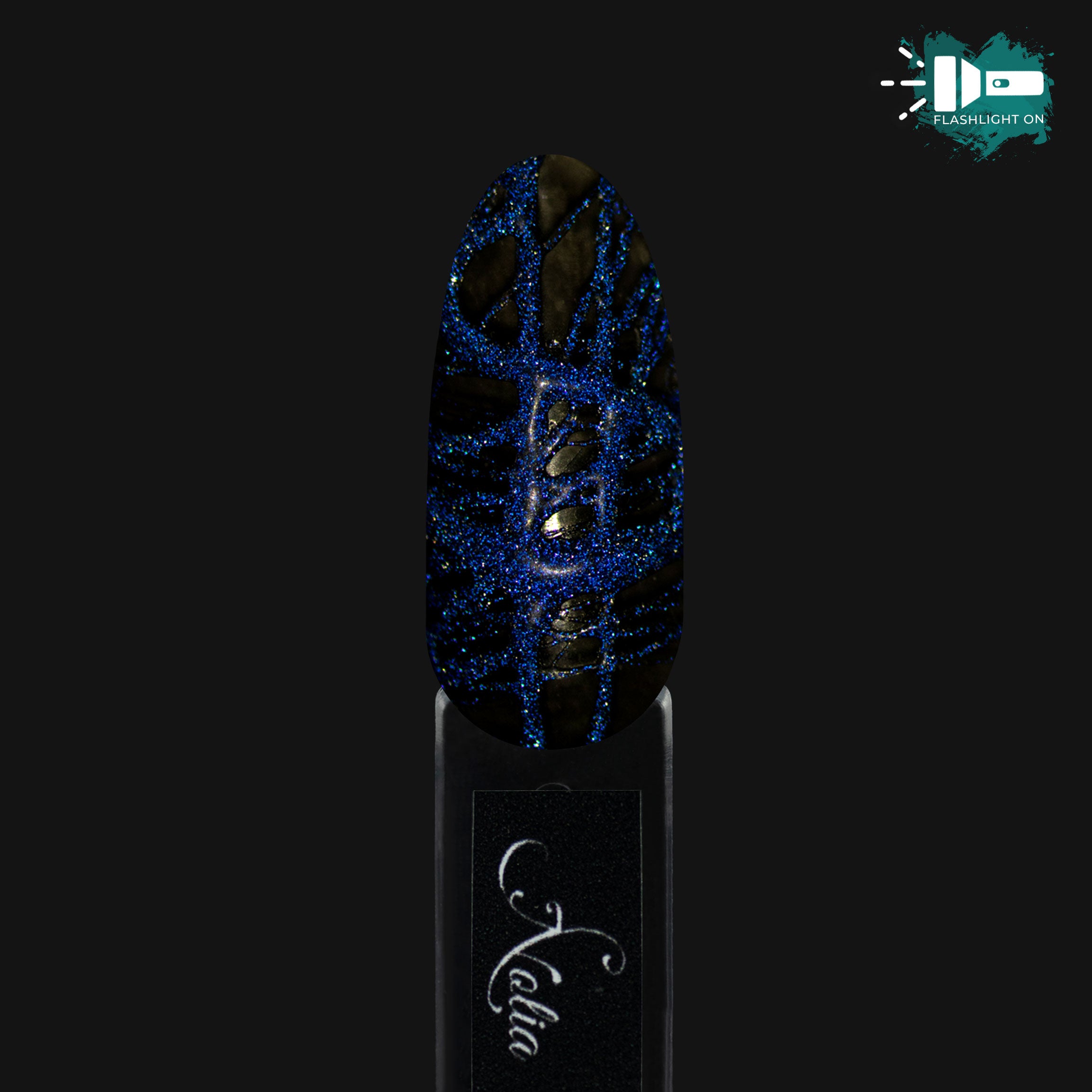 Flashy Elastic Color Gel FE04- Blue - Nail Art Kits & Accessories - noliashop.com 3