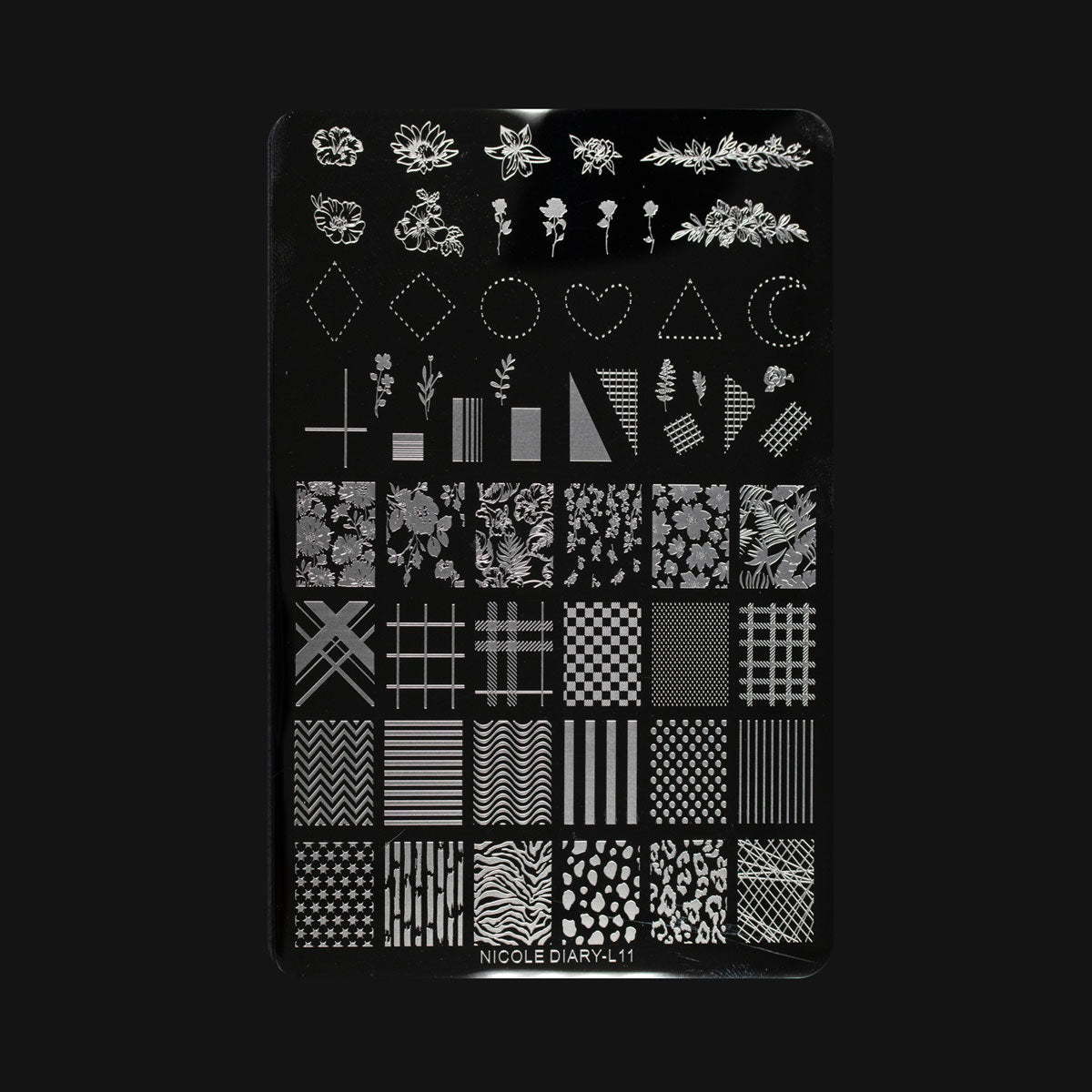 StampArt metallic plate YHMB15-11 - Nail Art Kits & Accessories - noliashop.com 1