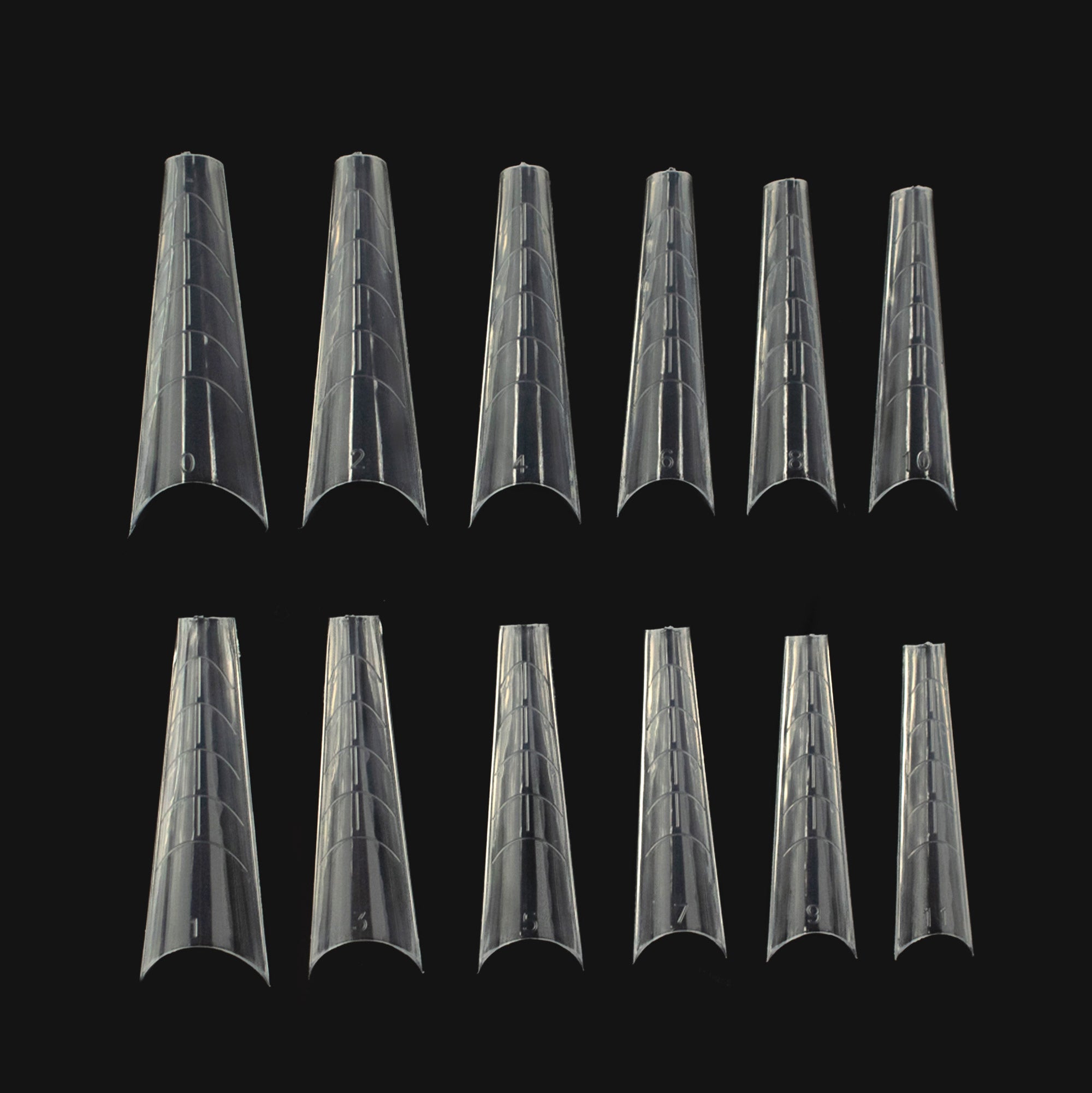 Ballerina-Russian Almond Free Edge Smart Forms - 120 pcs - Nail Tools - noliashop.com 2