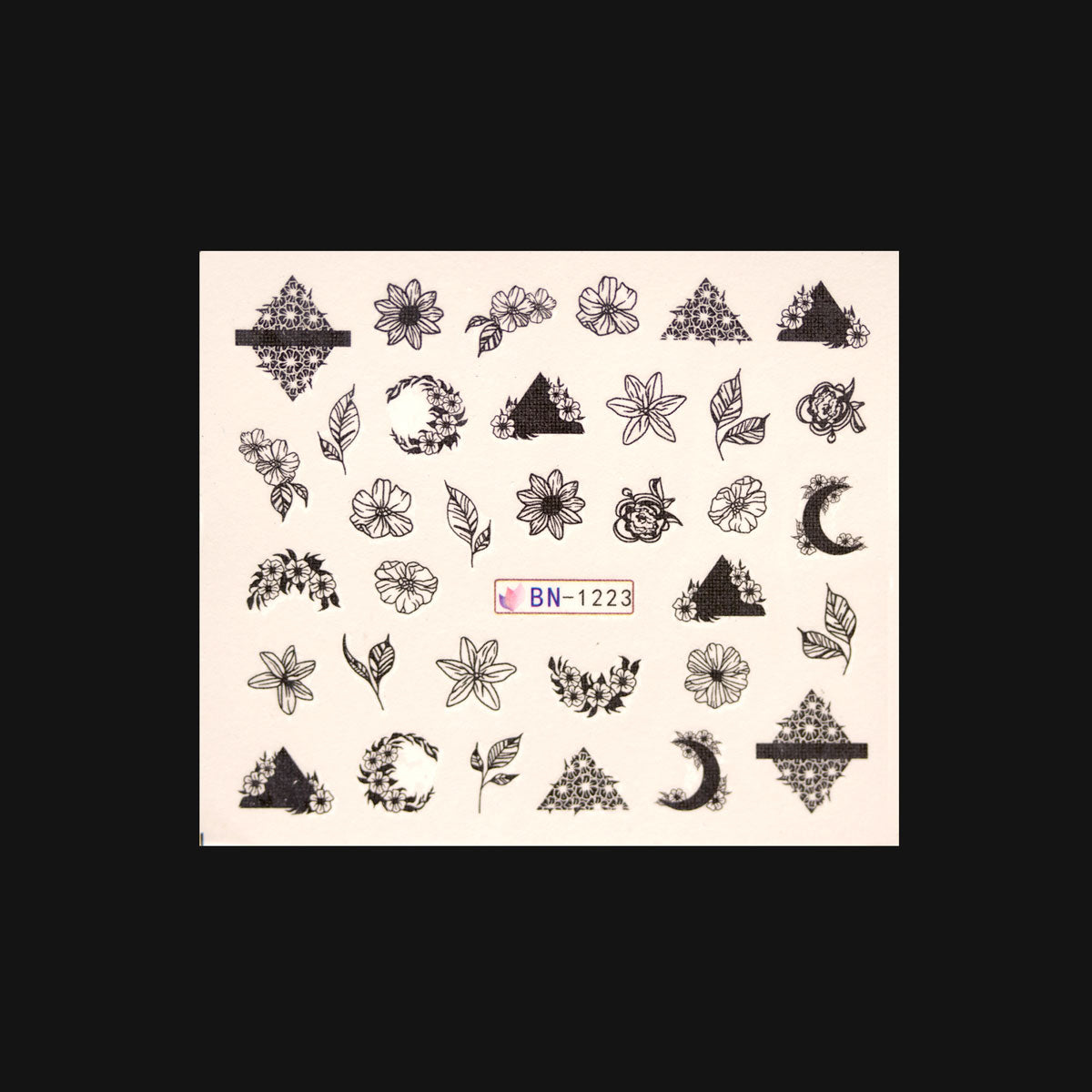 Sticker Nailart - BN-1223 - Nail Art Kits & Accessories - noliashop.com 1