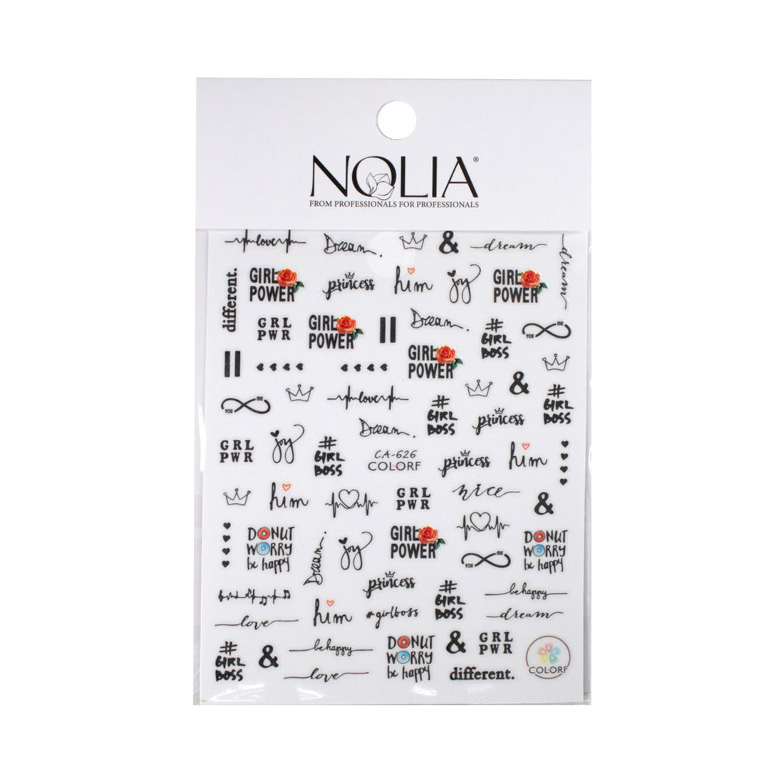 Sticker Nailart - ST010 - Nail Art Kits & Accessories - noliashop.com 1