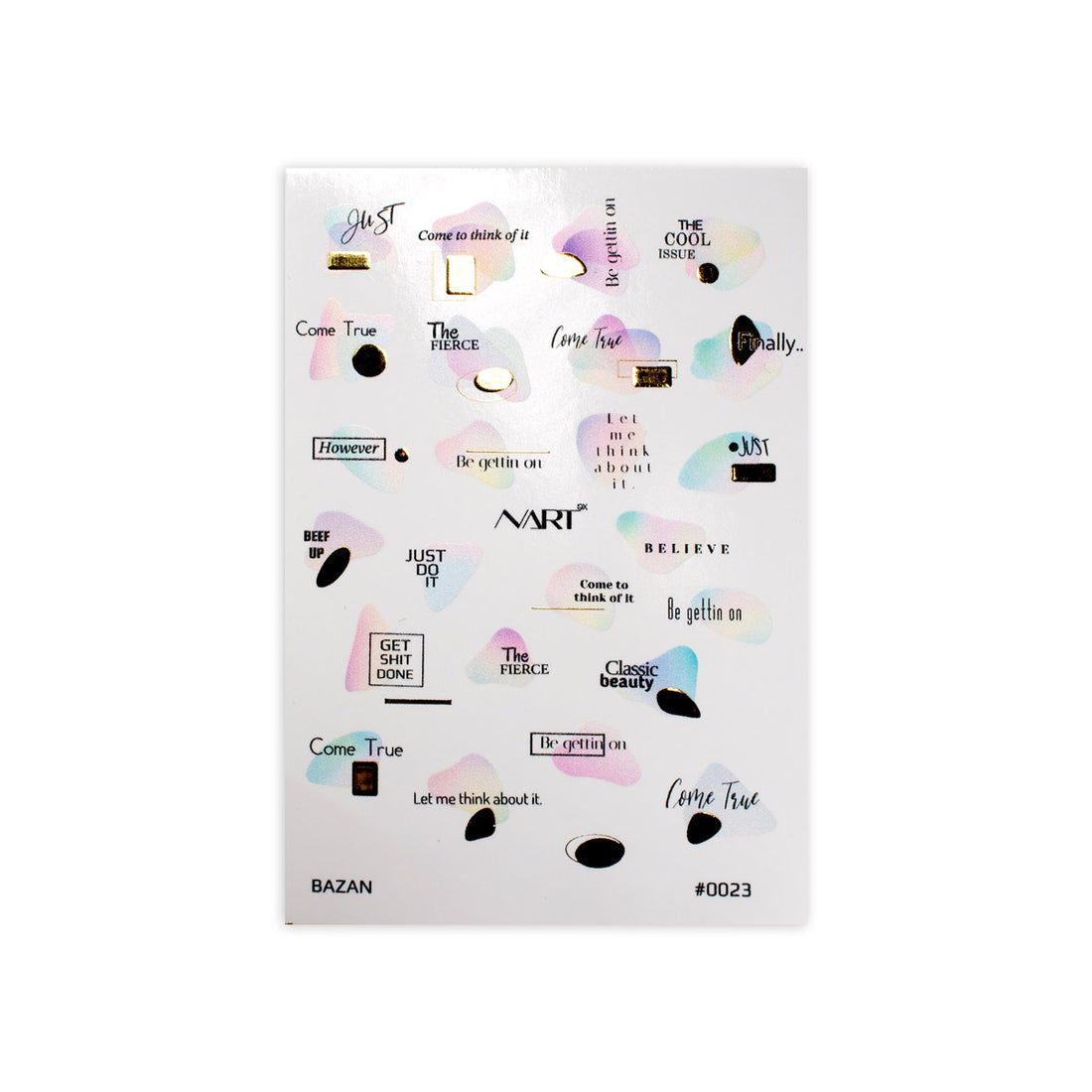 Sticker Nailart - STB0023 - Nail Art Kits &amp; Accessories - noliashop.com 1
