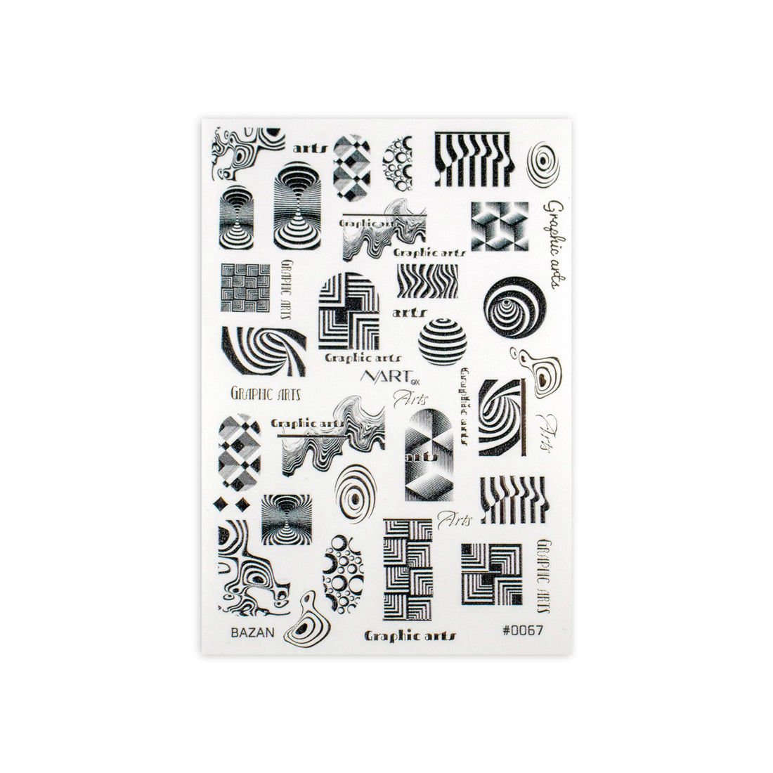 Sticker Nailart - STB0067 - Nail Art Kits &amp; Accessories - noliashop.com 1