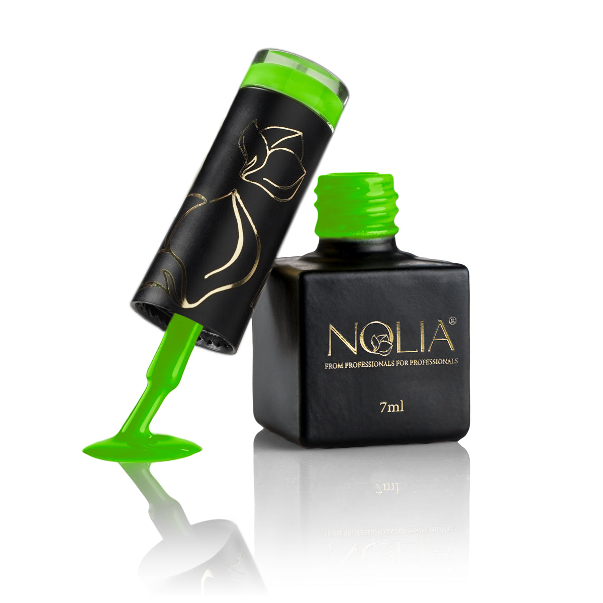 Gellack N132 - NEON GREEN - Nail Polishes - noliashop.com 1