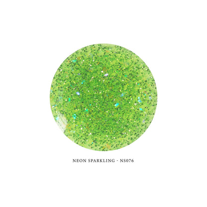 Neon Sparkling Builder Gel NS076 - SPRING GREEN 15ml