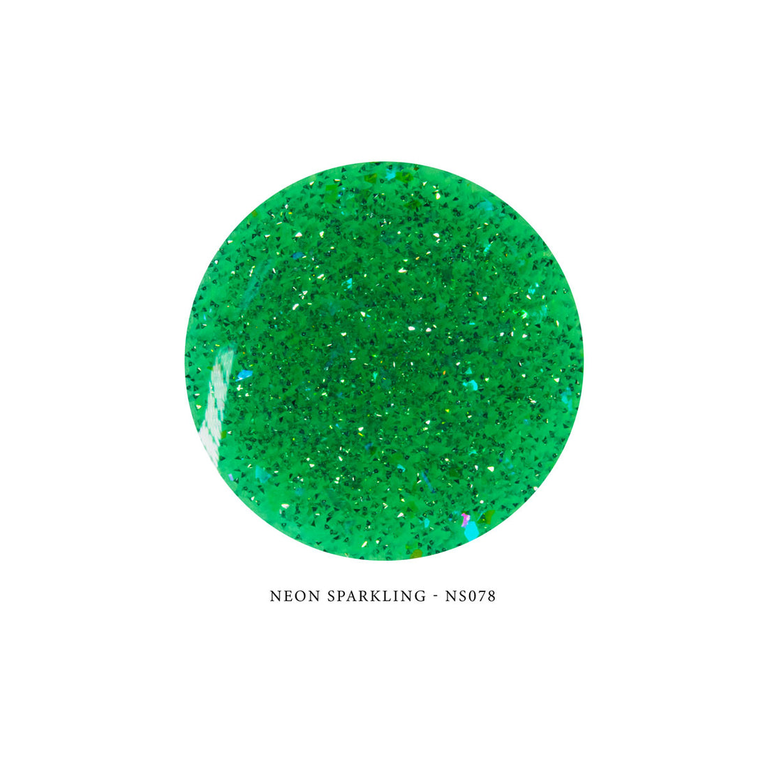 Neon Sparkling Builder Gel NS078 - JADE GREEN 15ml