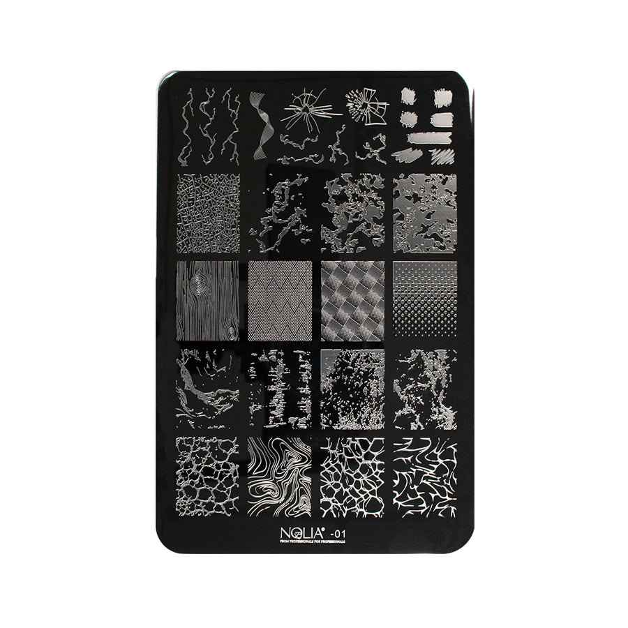 Stampart Metallic Plate NL01 - Nail Art Kits &amp; Accessories - noliashop.com 1