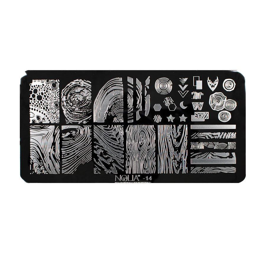 Stampart Metallic Plate NL14 - Nail Art Kits &amp; Accessories - noliashop.com 1