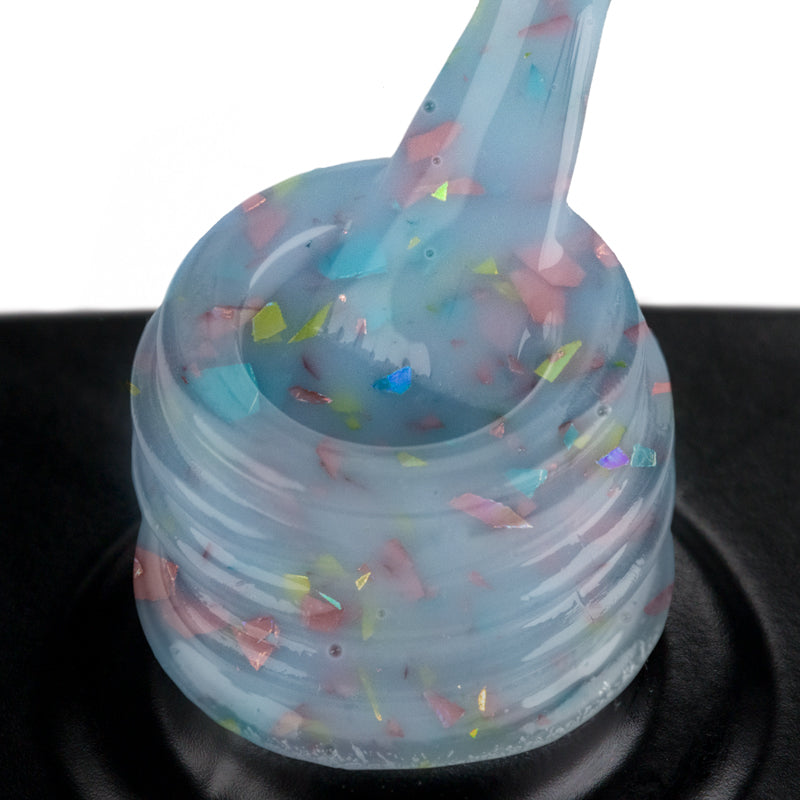 Confetti Rubber Base CRB255- BLUE - Nail Polishes - noliashop.com 2