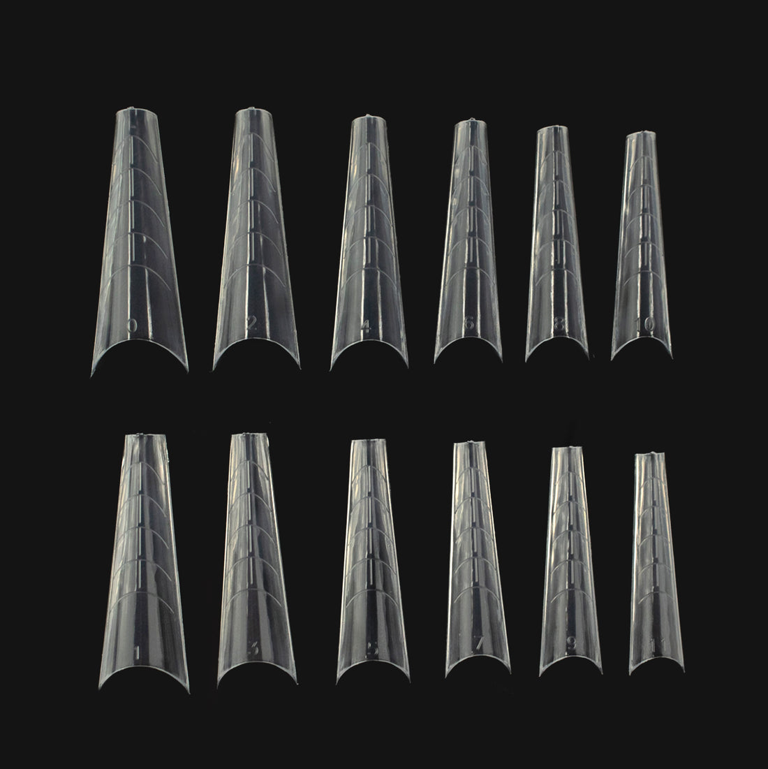 Ballerina-Russian Almond Free Edge Smart Forms - 120 pcs - Nail Tools - noliashop.com 2