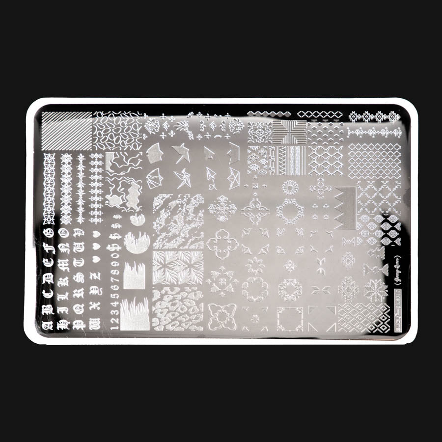 StampArt metallic plate YHMB11 - 017 - Nail Art Kits &amp; Accessories - noliashop.com 1